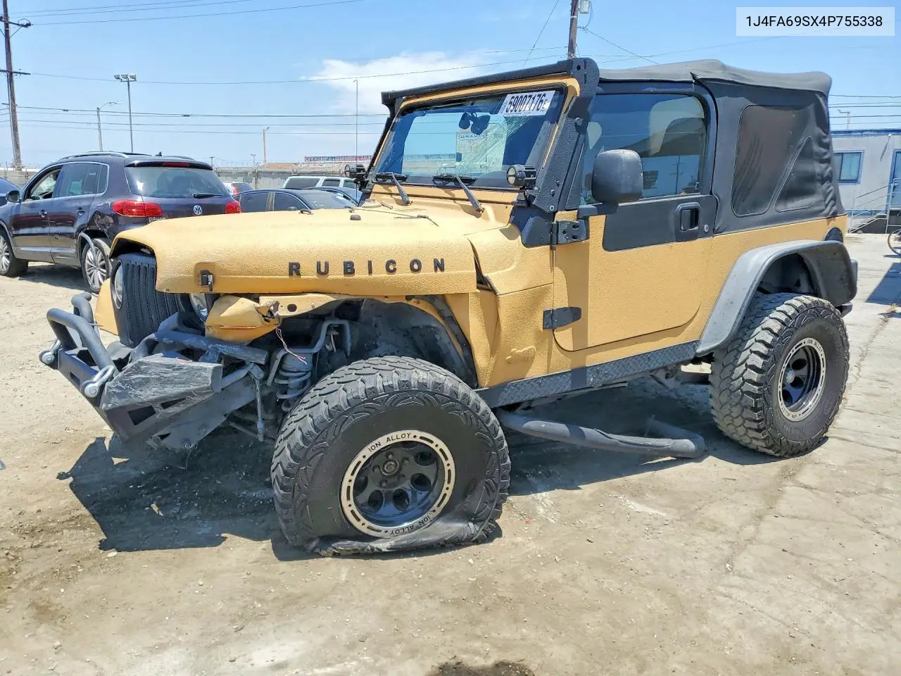 2004 Jeep Wrangler / Tj Rubicon VIN: 1J4FA69SX4P755338 Lot: 59007176