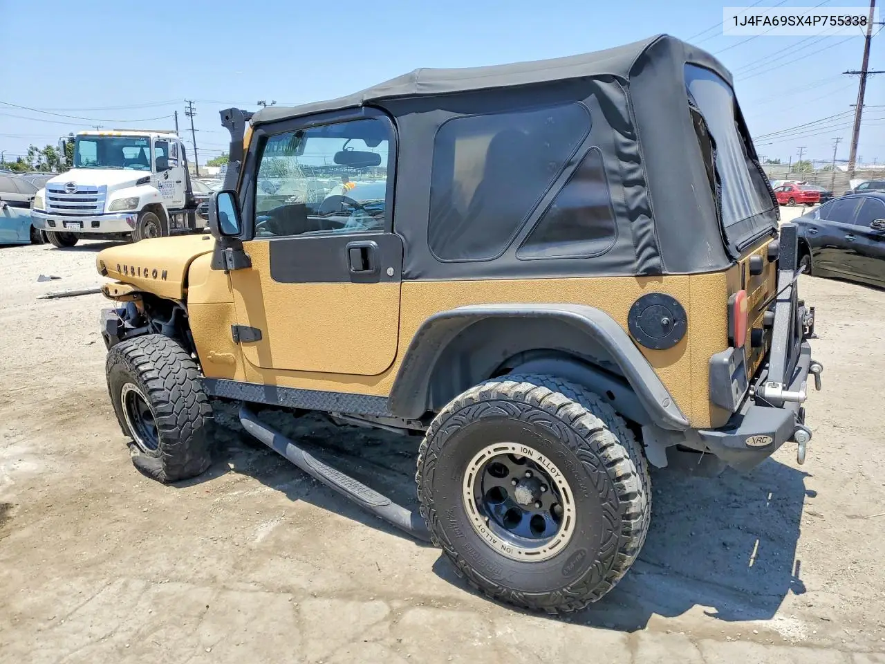 2004 Jeep Wrangler / Tj Rubicon VIN: 1J4FA69SX4P755338 Lot: 59007176