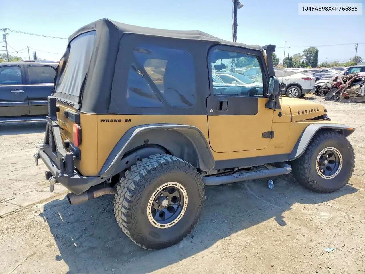 2004 Jeep Wrangler / Tj Rubicon VIN: 1J4FA69SX4P755338 Lot: 59007176