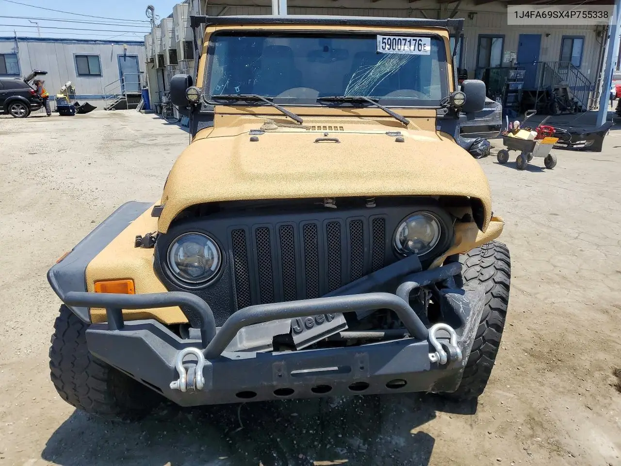 2004 Jeep Wrangler / Tj Rubicon VIN: 1J4FA69SX4P755338 Lot: 59007176