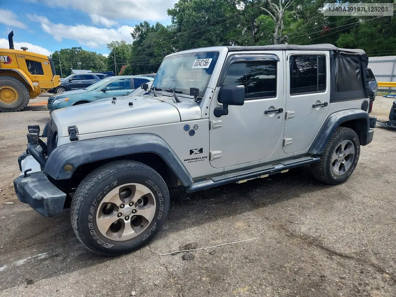 2007 Jeep Wrangler X VIN: 1J4GA39187L123203 Lot: 53542156