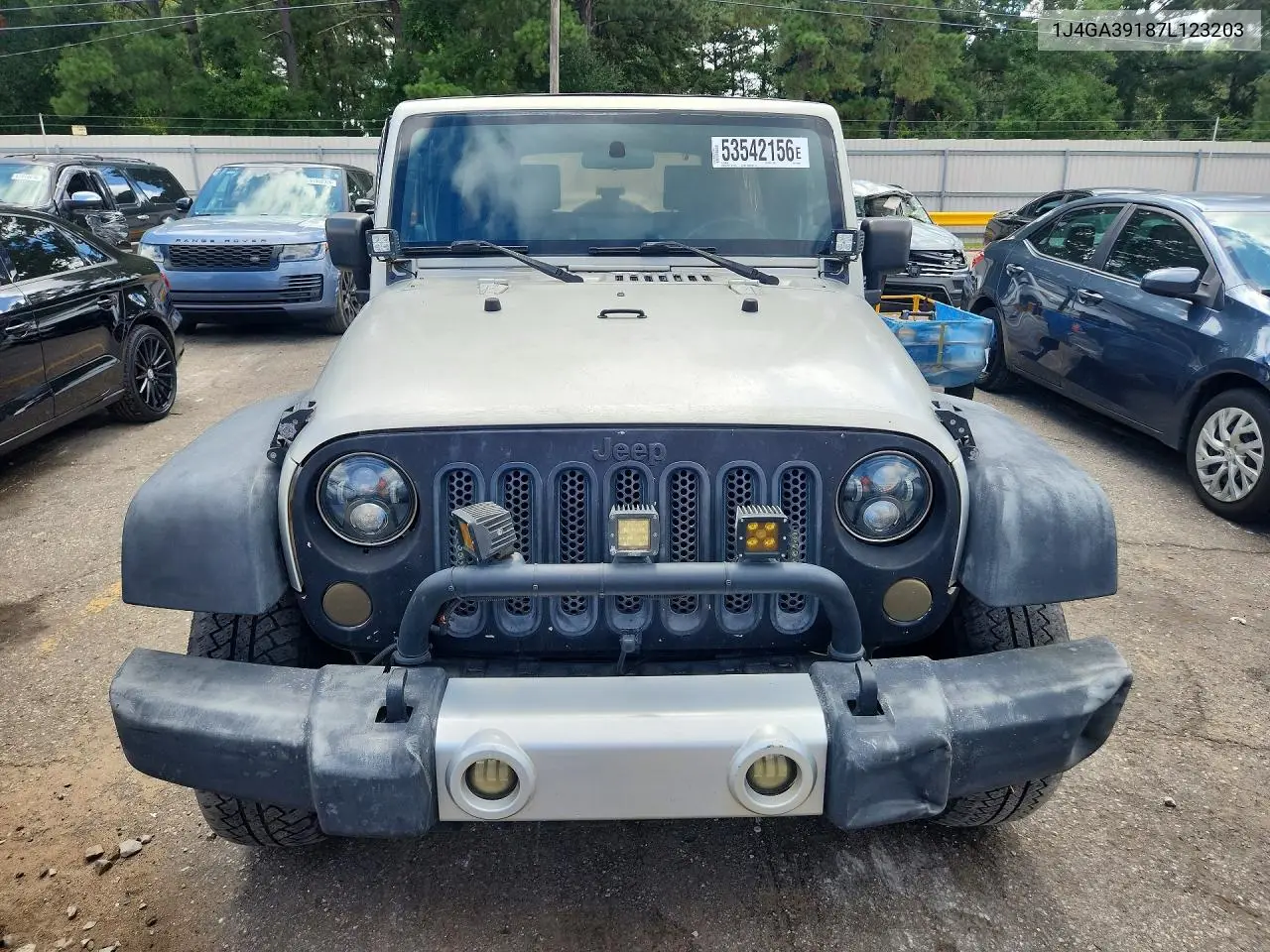 2007 Jeep Wrangler X VIN: 1J4GA39187L123203 Lot: 53542156
