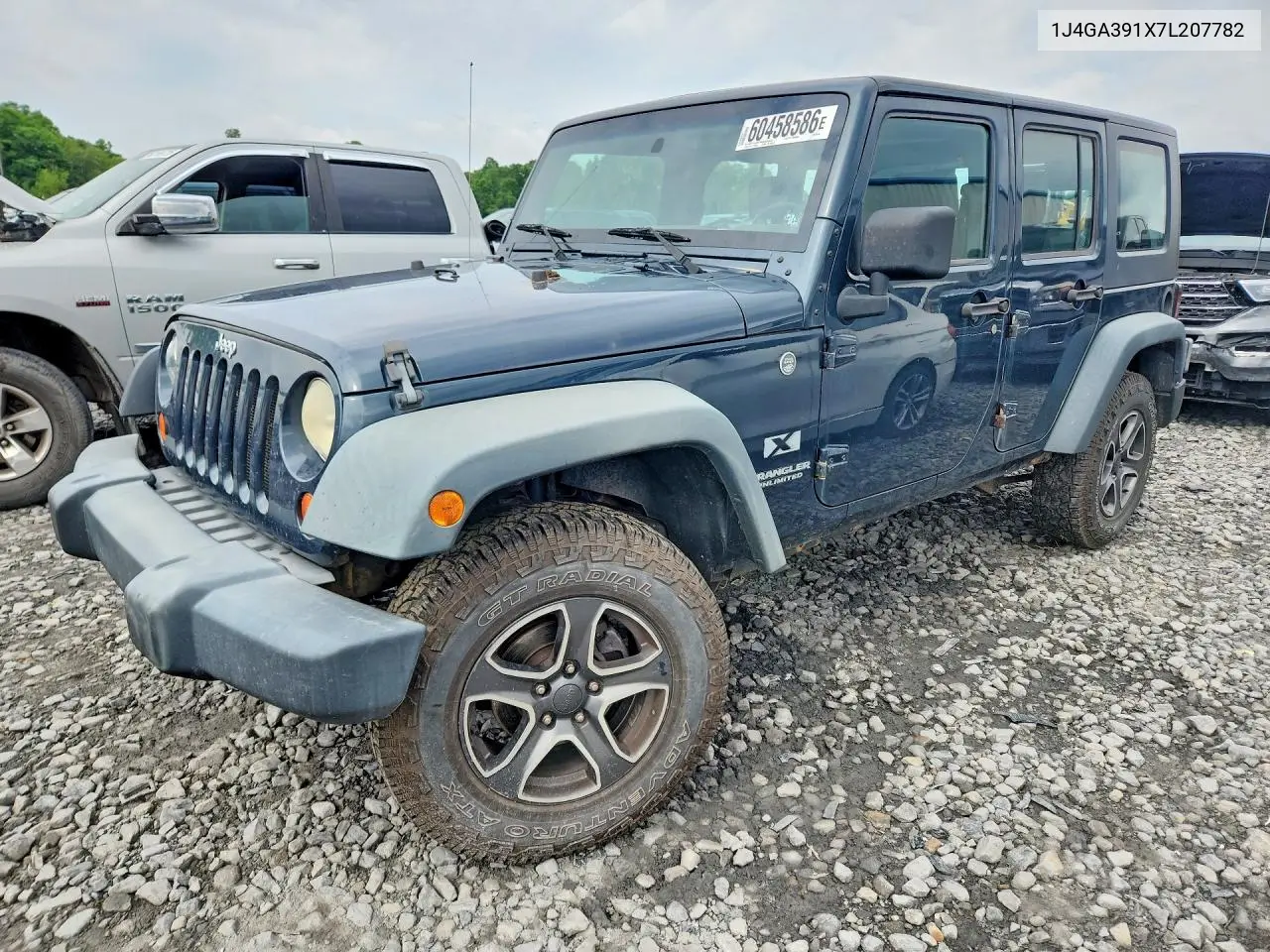 2007 Jeep Wrangler X VIN: 1J4GA391X7L207782 Lot: 60458586