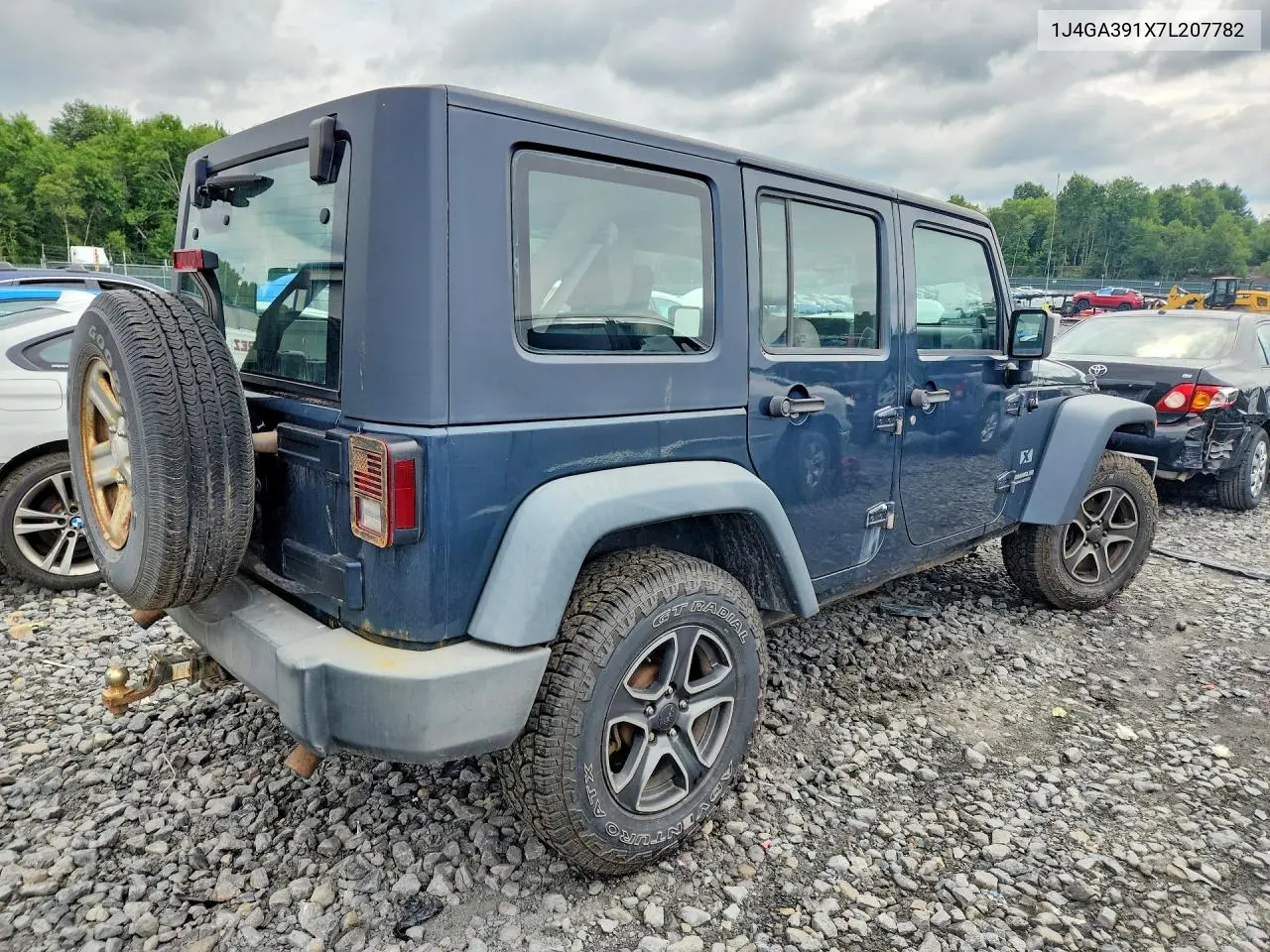 2007 Jeep Wrangler X VIN: 1J4GA391X7L207782 Lot: 60458586