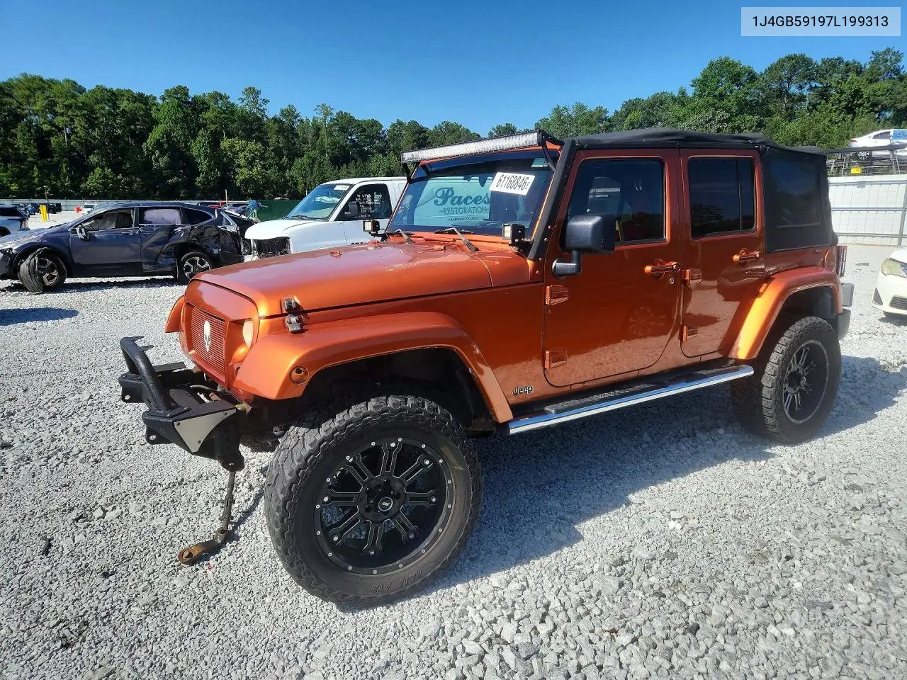 2007 Jeep Wrangler Sahara VIN: 1J4GB59197L199313 Lot: 61168846
