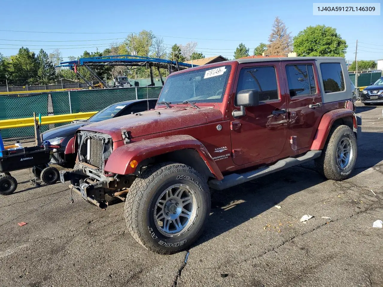 2007 Jeep Wrangler Sahara VIN: 1J4GA59127L146309 Lot: 61912496