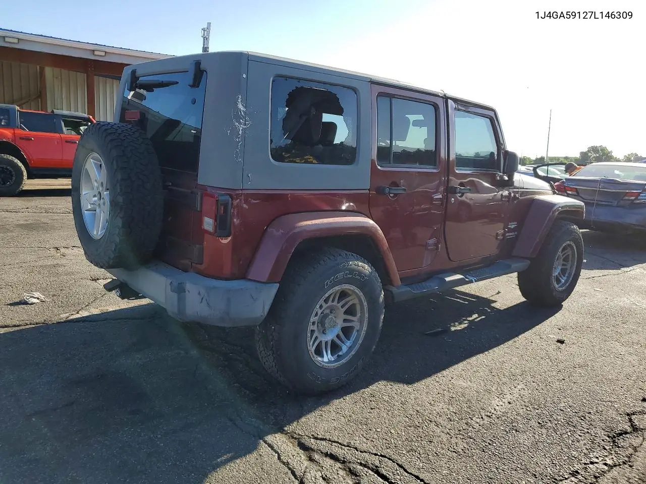 2007 Jeep Wrangler Sahara VIN: 1J4GA59127L146309 Lot: 61912496