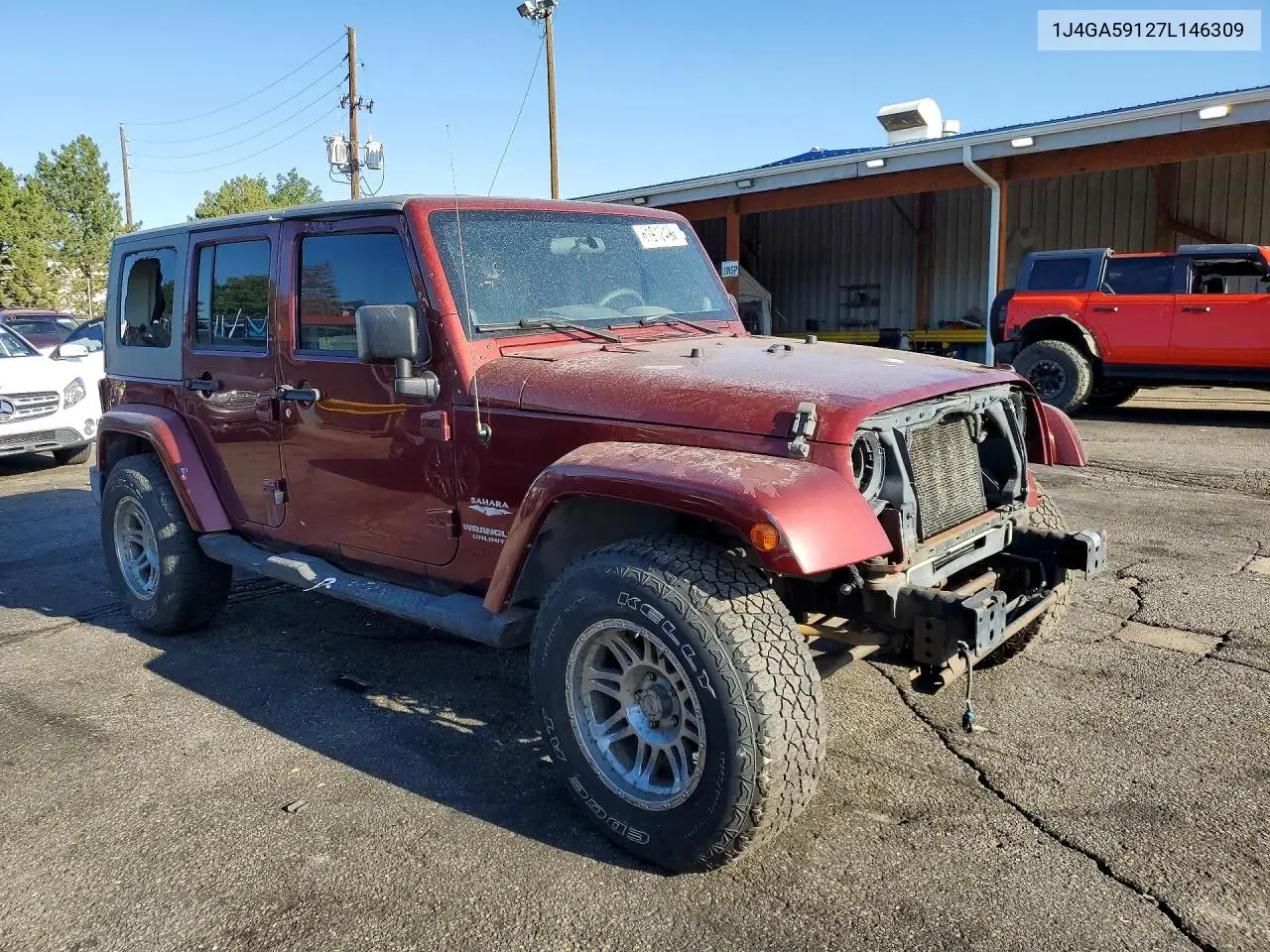 2007 Jeep Wrangler Sahara VIN: 1J4GA59127L146309 Lot: 61912496
