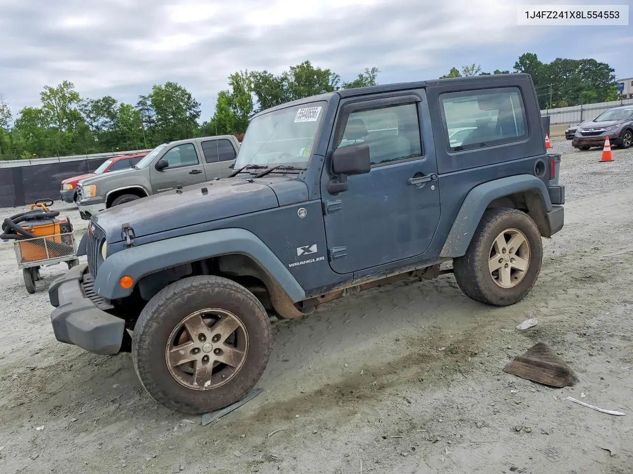 2008 Jeep Wrangler X VIN: 1J4FZ241X8L554553 Lot: 55440656