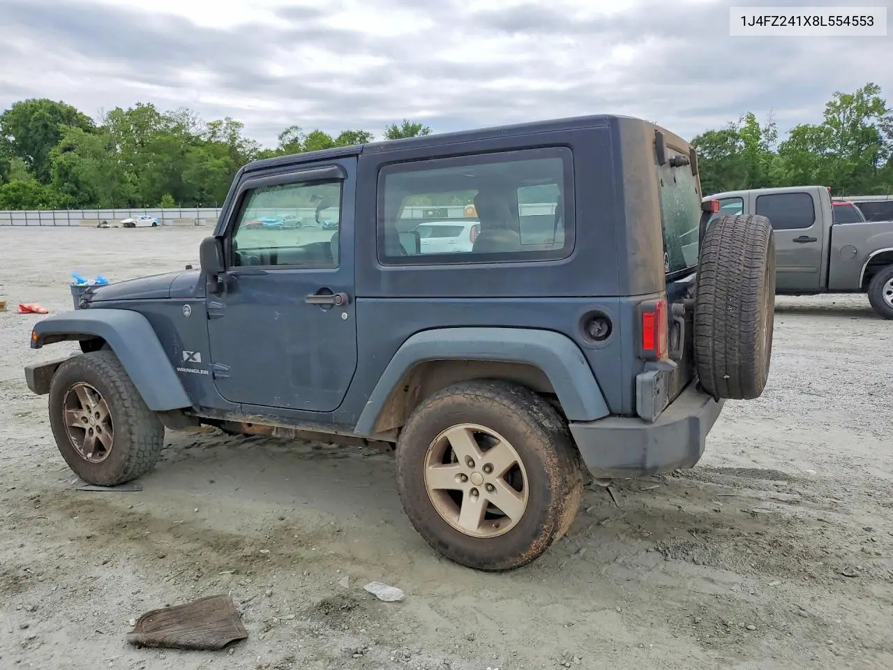 2008 Jeep Wrangler X VIN: 1J4FZ241X8L554553 Lot: 55440656