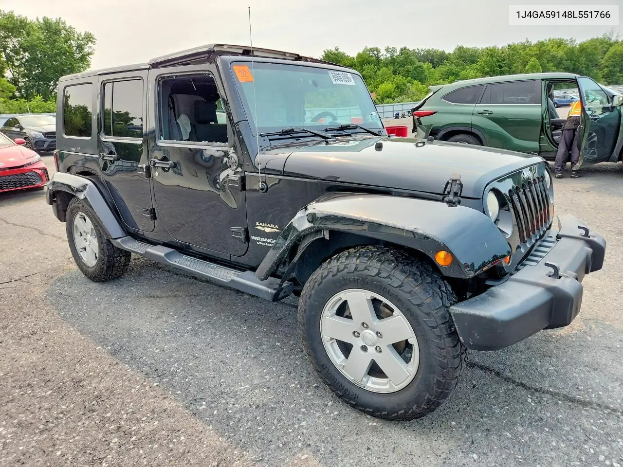2008 Jeep Wrangler Unlimited Sahara VIN: 1J4GA59148L551766 Lot: 60861096