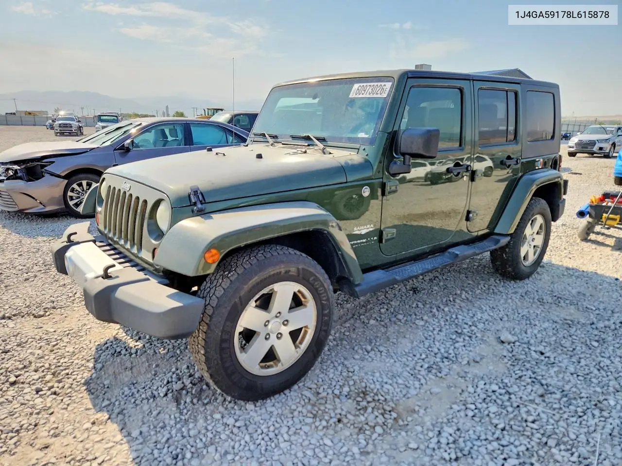 2008 Jeep Wrangler Unlimited Sahara VIN: 1J4GA59178L615878 Lot: 60973026