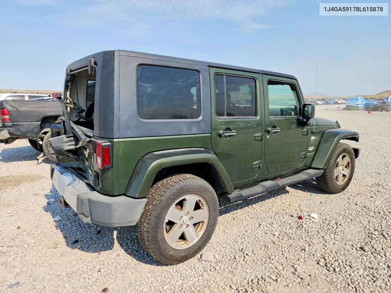 2008 Jeep Wrangler Unlimited Sahara VIN: 1J4GA59178L615878 Lot: 60973026