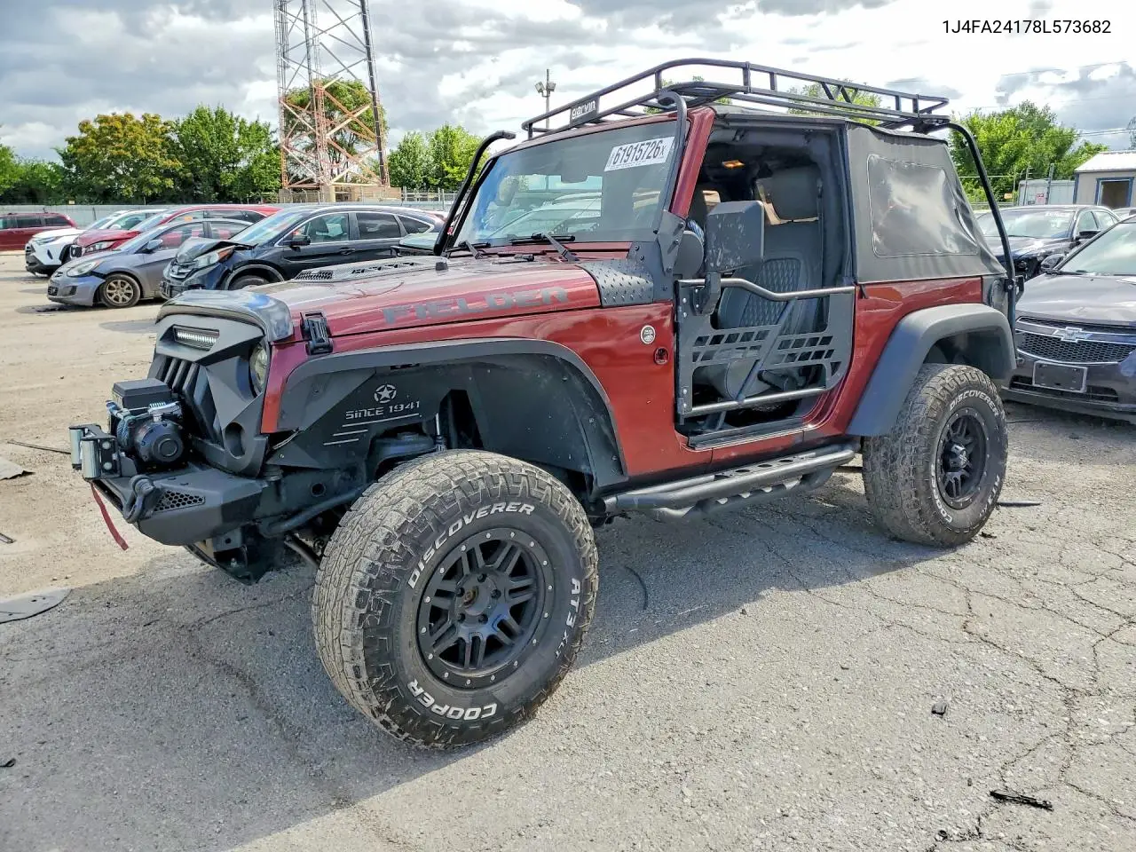 2008 Jeep Wrangler X VIN: 1J4FA24178L573682 Lot: 61915726