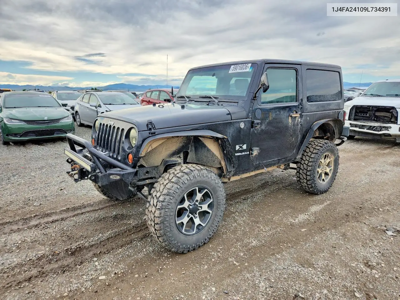 2009 Jeep Wrangler X VIN: 1J4FA24109L734391 Lot: 59016836