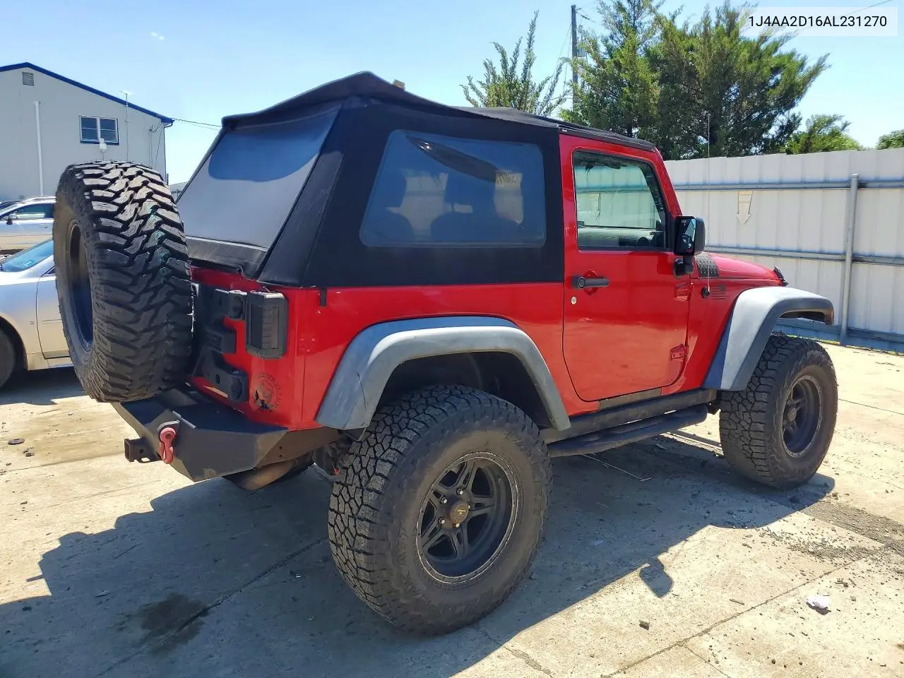 2010 Jeep Wrangler Sport VIN: 1J4AA2D16AL231270 Lot: 58071126