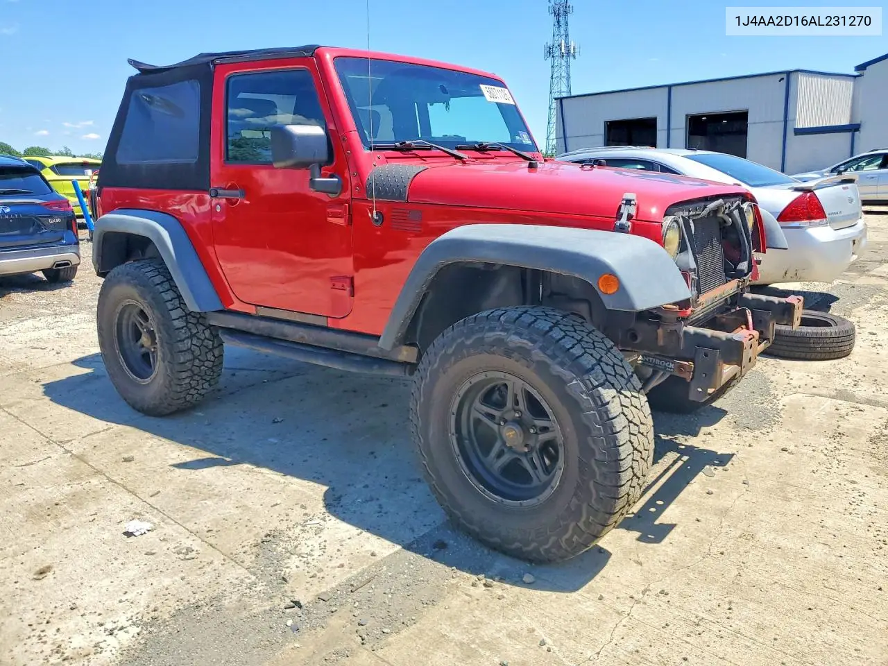 2010 Jeep Wrangler Sport VIN: 1J4AA2D16AL231270 Lot: 58071126