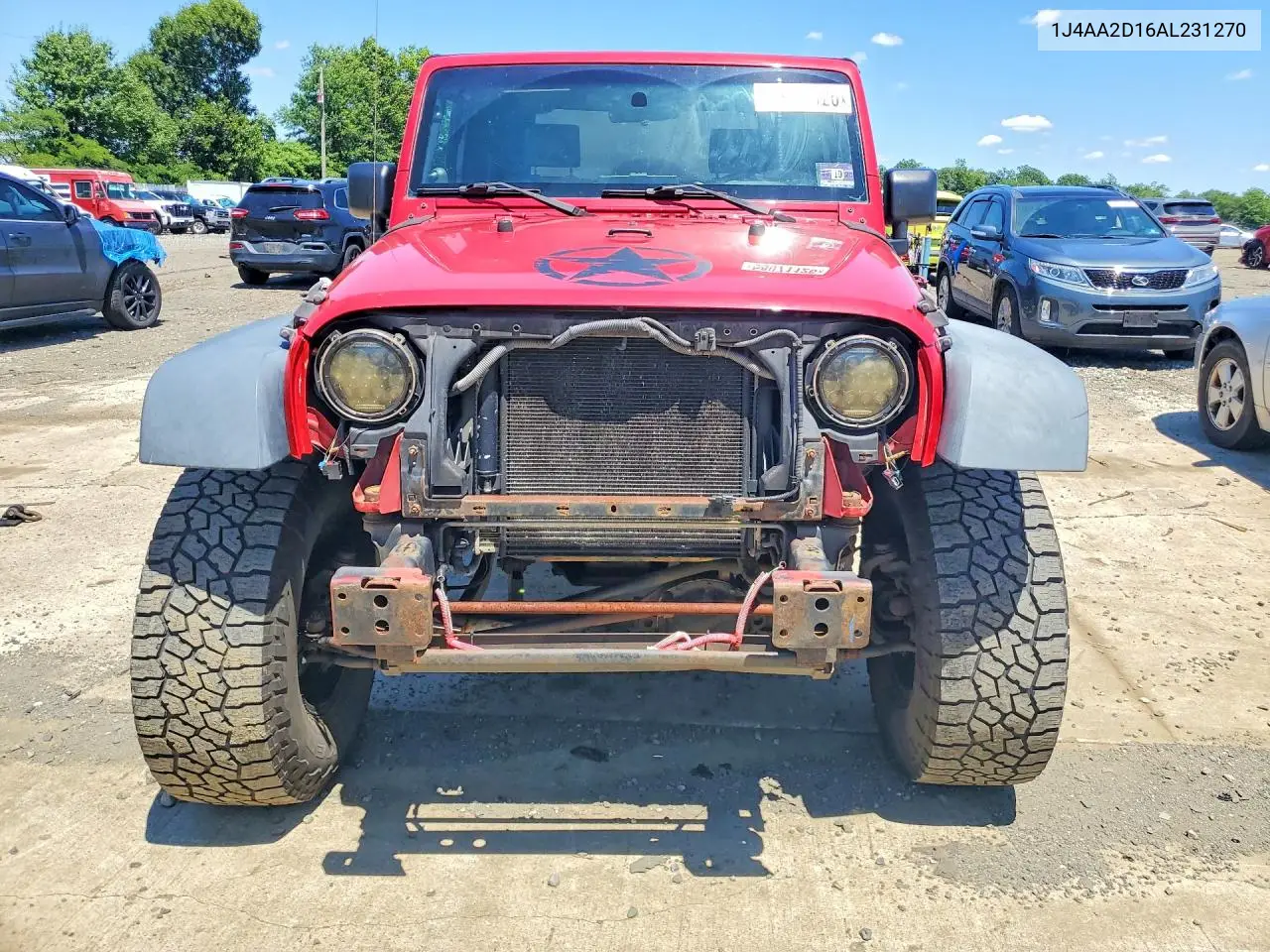 2010 Jeep Wrangler Sport VIN: 1J4AA2D16AL231270 Lot: 58071126
