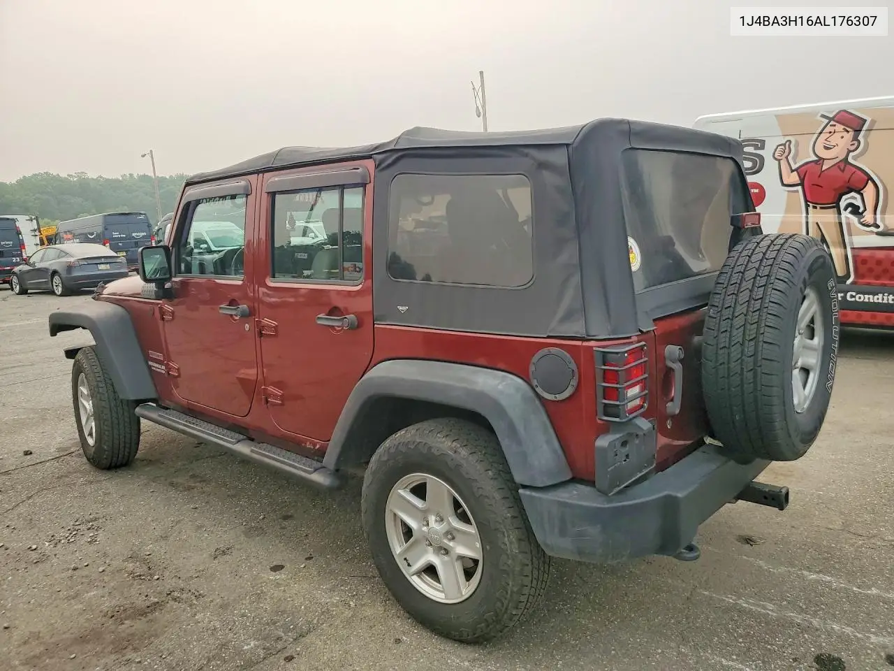 2010 Jeep Wrangler Unlimited Sport VIN: 1J4BA3H16AL176307 Lot: 61392626