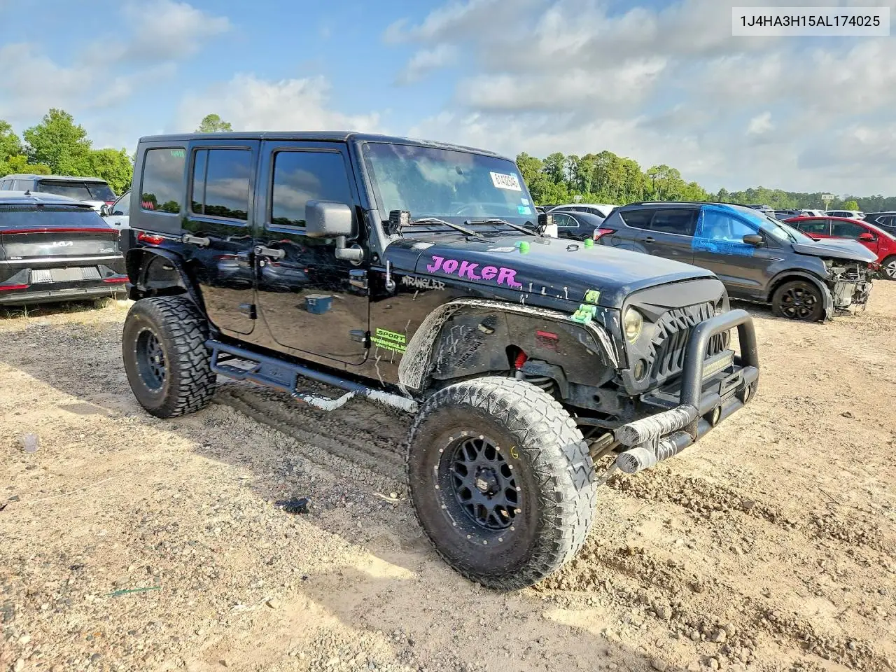 2010 Jeep Wrangler Unlimited Sport VIN: 1J4HA3H15AL174025 Lot: 61432646
