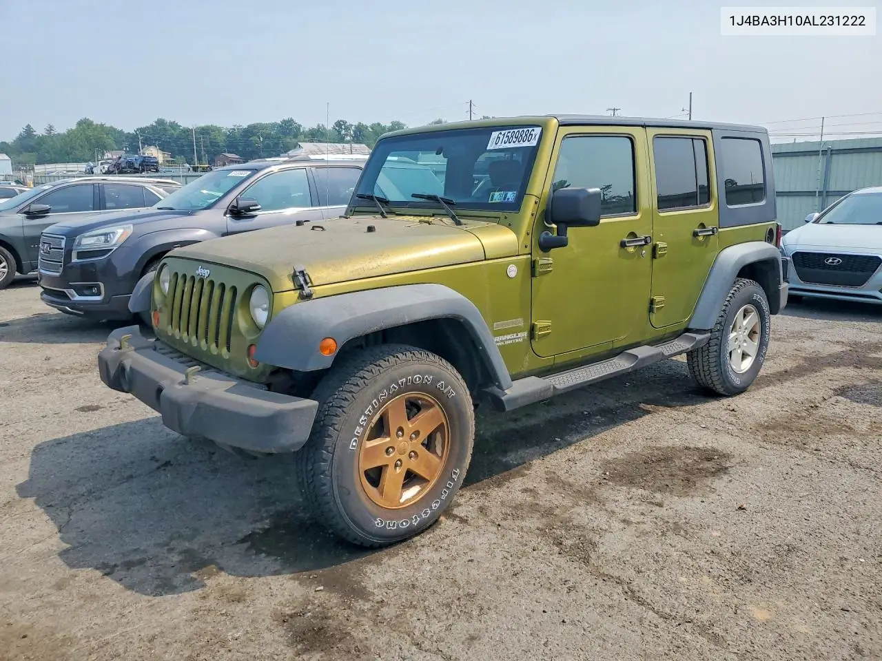 2010 Jeep Wrangler Unlimited Sport VIN: 1J4BA3H10AL231222 Lot: 61589886