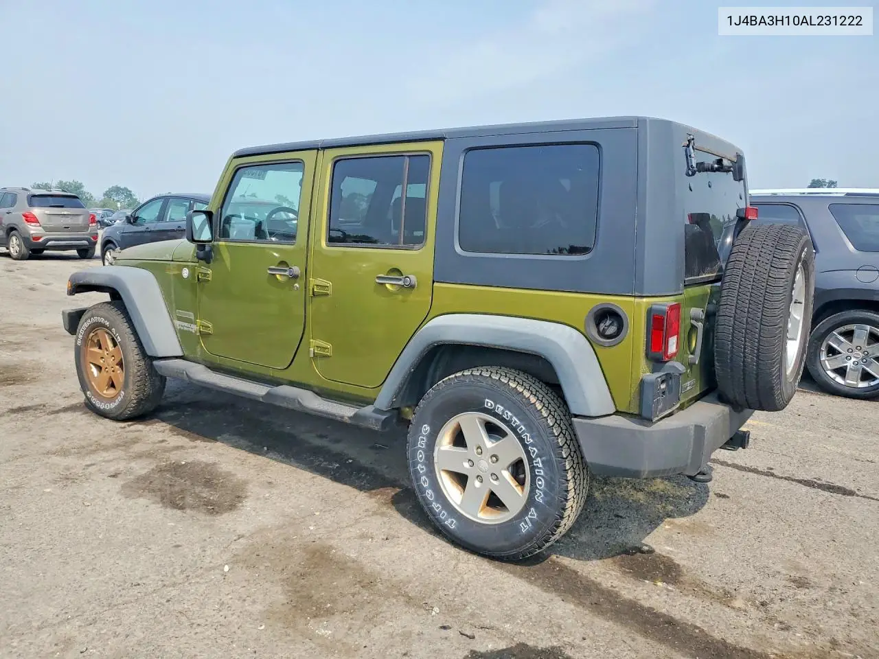2010 Jeep Wrangler Unlimited Sport VIN: 1J4BA3H10AL231222 Lot: 61589886
