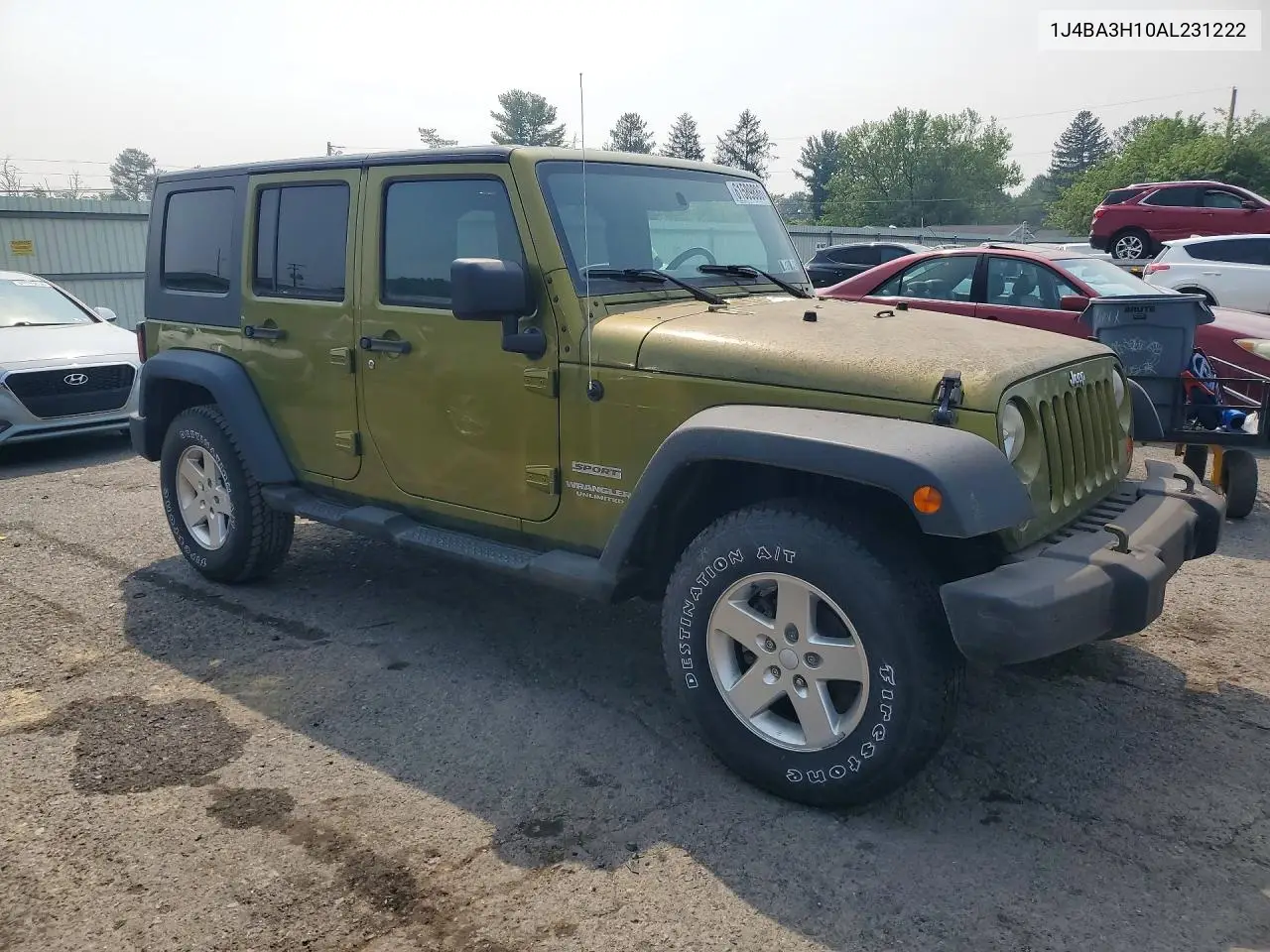 2010 Jeep Wrangler Unlimited Sport VIN: 1J4BA3H10AL231222 Lot: 61589886