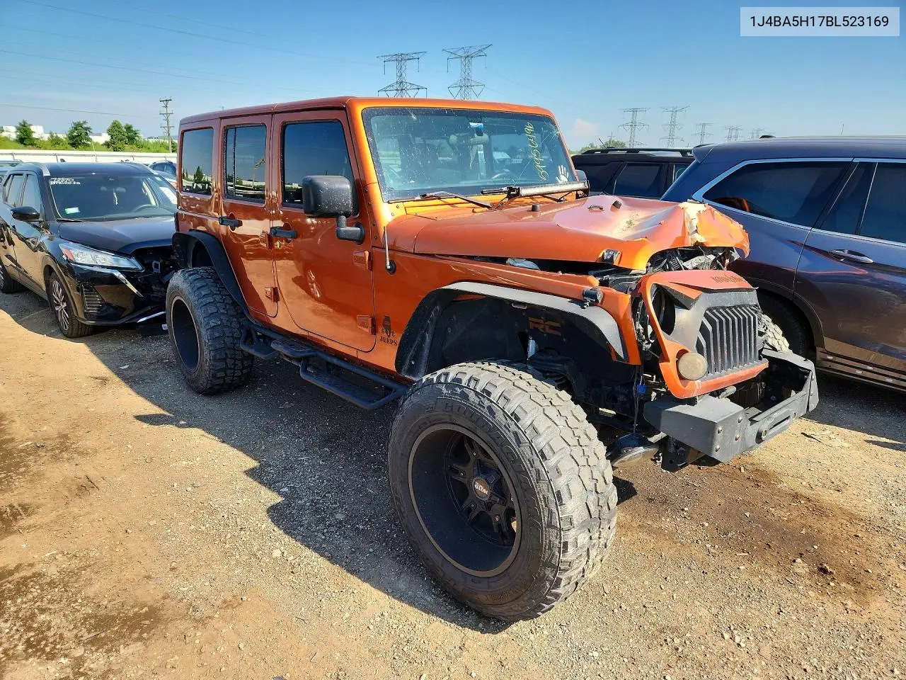 2011 Jeep Wrangler Unlimited Sahara VIN: 1J4BA5H17BL523169 Lot: 59956496