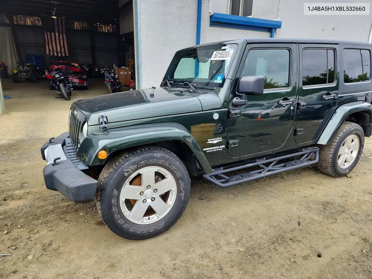 2011 Jeep Wrangler Unlimited Sahara VIN: 1J4BA5H1XBL532660 Lot: 60155286