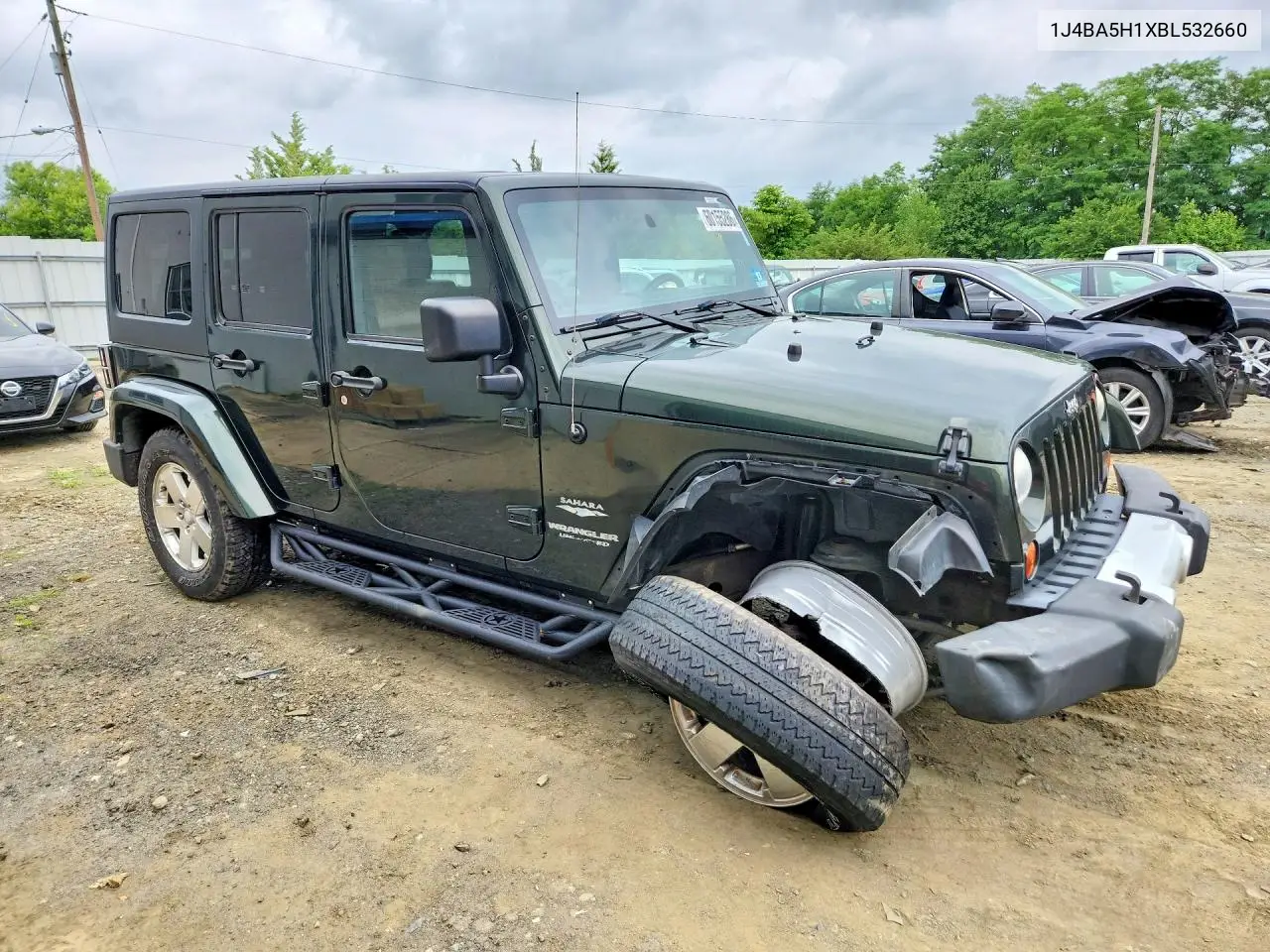 2011 Jeep Wrangler Unlimited Sahara VIN: 1J4BA5H1XBL532660 Lot: 60155286