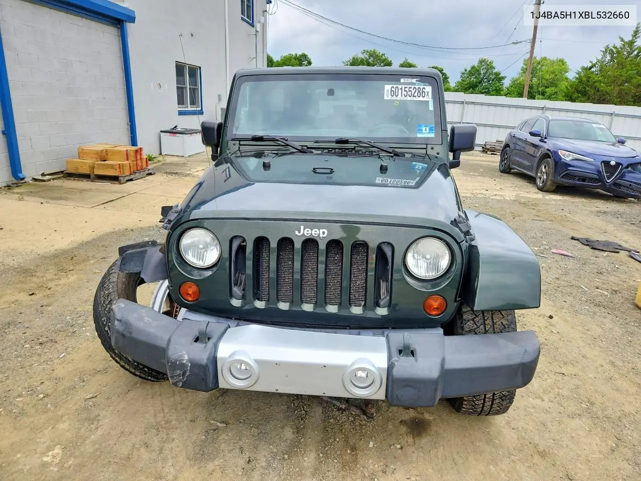 2011 Jeep Wrangler Unlimited Sahara VIN: 1J4BA5H1XBL532660 Lot: 60155286