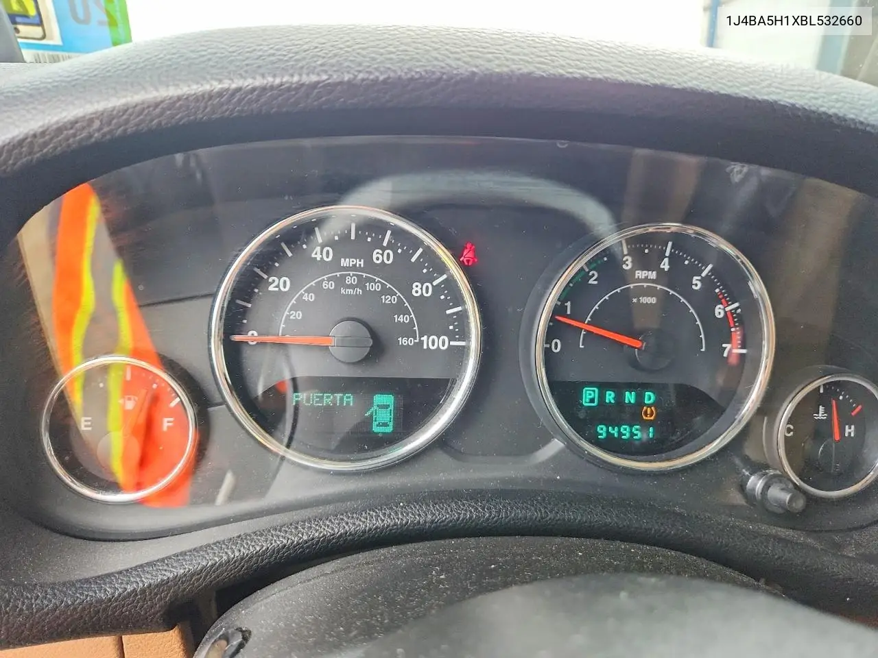 2011 Jeep Wrangler Unlimited Sahara VIN: 1J4BA5H1XBL532660 Lot: 60155286