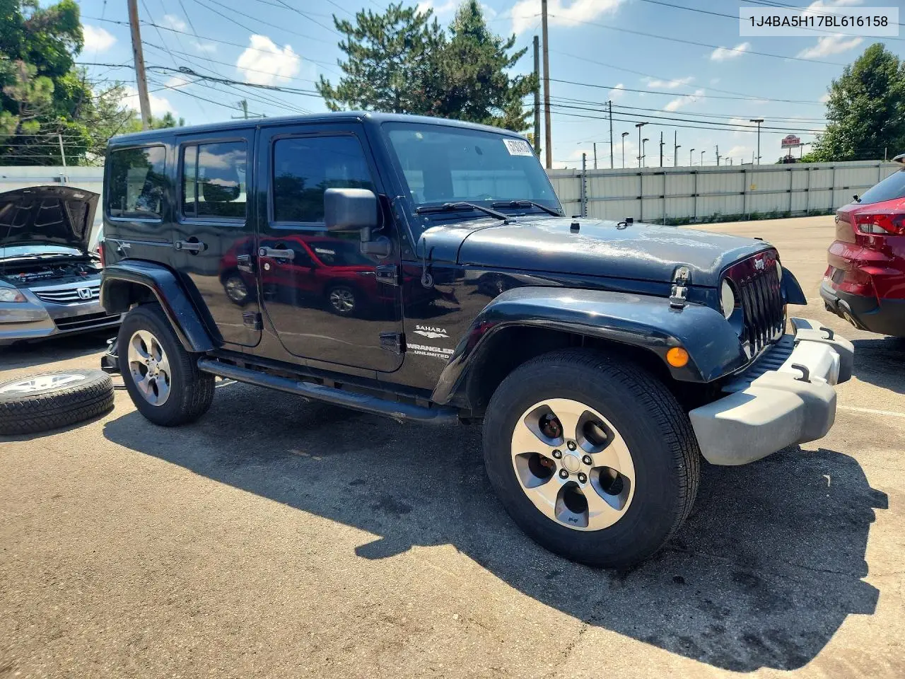2011 Jeep Wrangler Unlimited Sahara VIN: 1J4BA5H17BL616158 Lot: 60668046