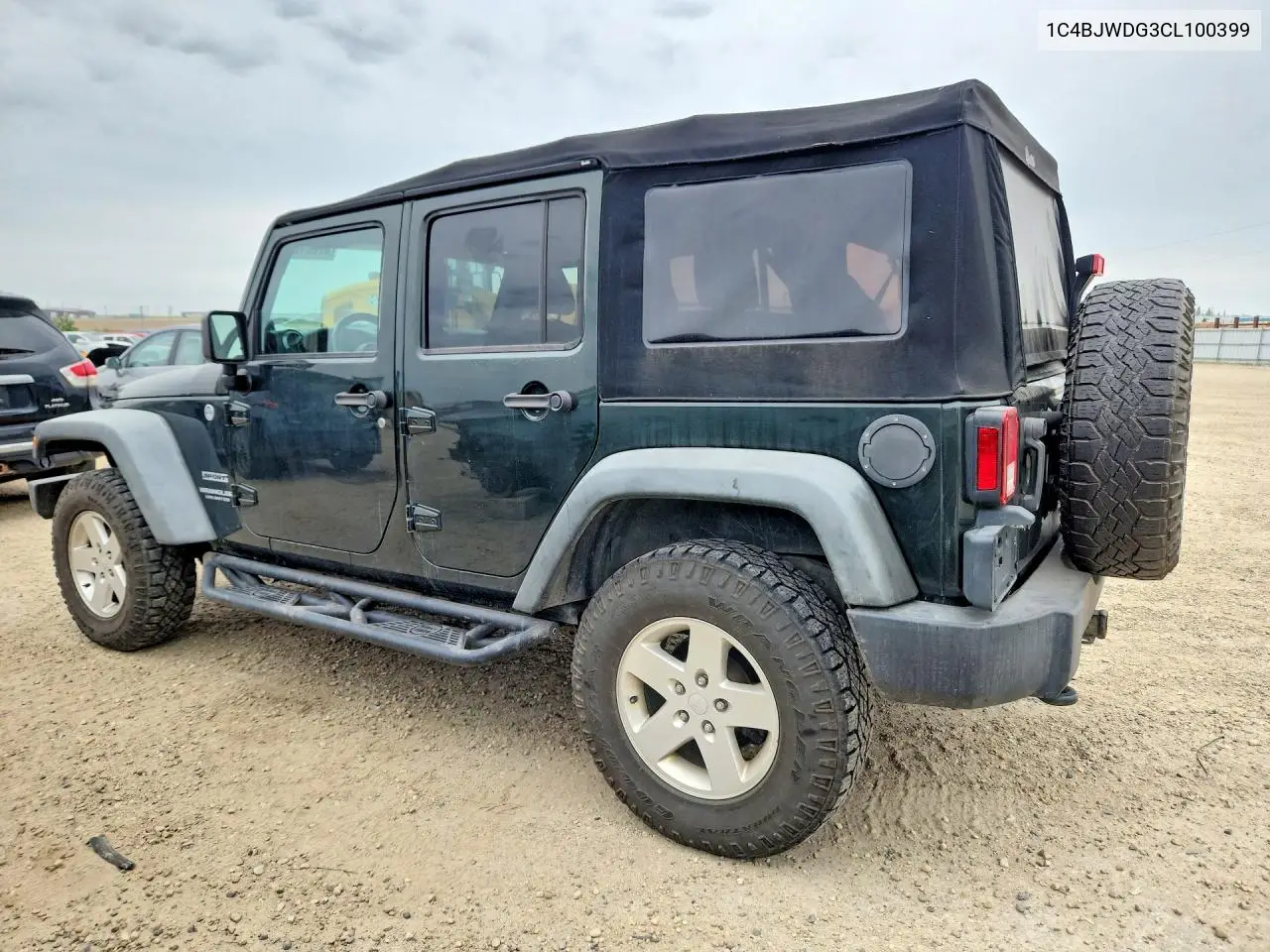 1C4BJWDG3CL100399 2012 Jeep Wrangler Unlimited Sport