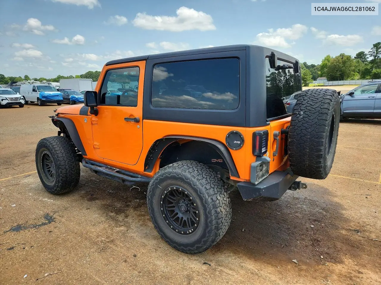 2012 Jeep Wrangler Sport VIN: 1C4AJWAG6CL281062 Lot: 58428196