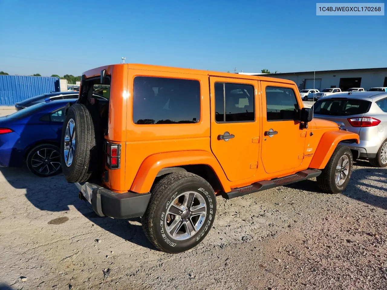 2012 Jeep Wrangler Unlimited Sahara VIN: 1C4BJWEGXCL170268 Lot: 60578996