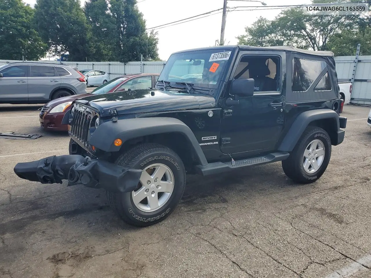 2012 Jeep Wrangler Sport VIN: 1C4AJWAG6CL163559 Lot: 61373586