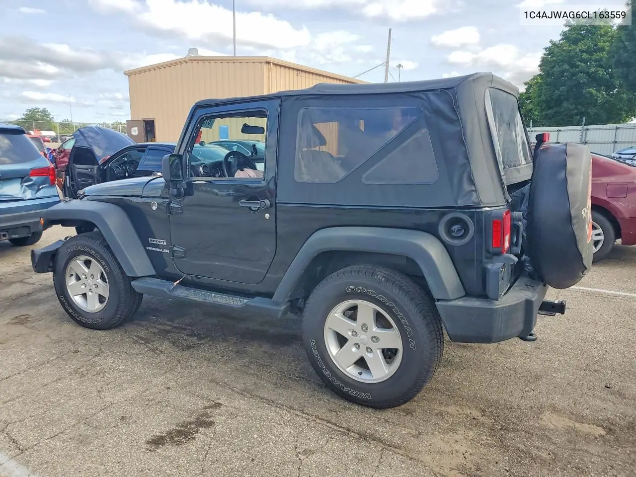 2012 Jeep Wrangler Sport VIN: 1C4AJWAG6CL163559 Lot: 61373586