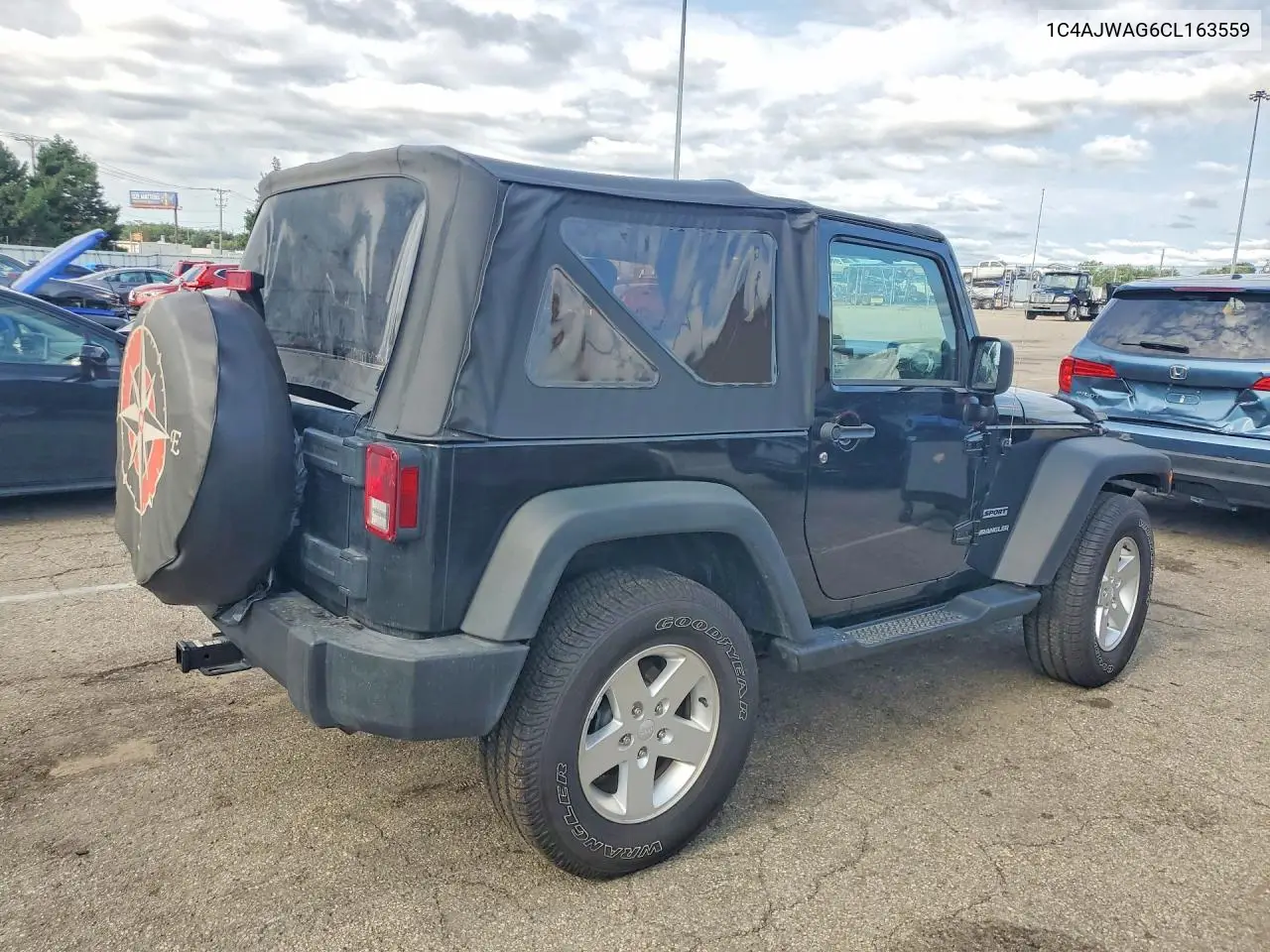 2012 Jeep Wrangler Sport VIN: 1C4AJWAG6CL163559 Lot: 61373586