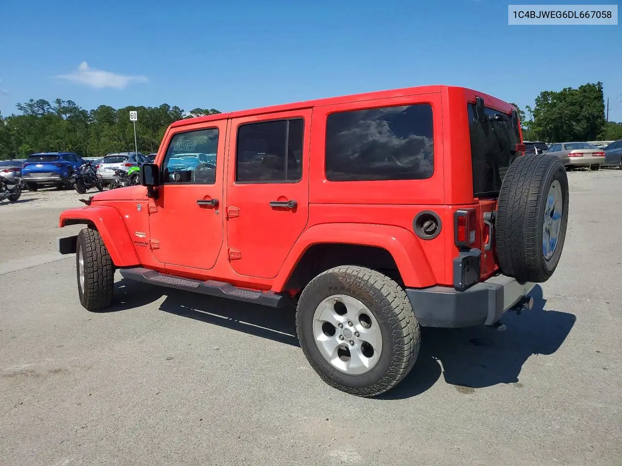 2013 Jeep Wrangler Unlimited Sahara VIN: 1C4BJWEG6DL667058 Lot: 57166136