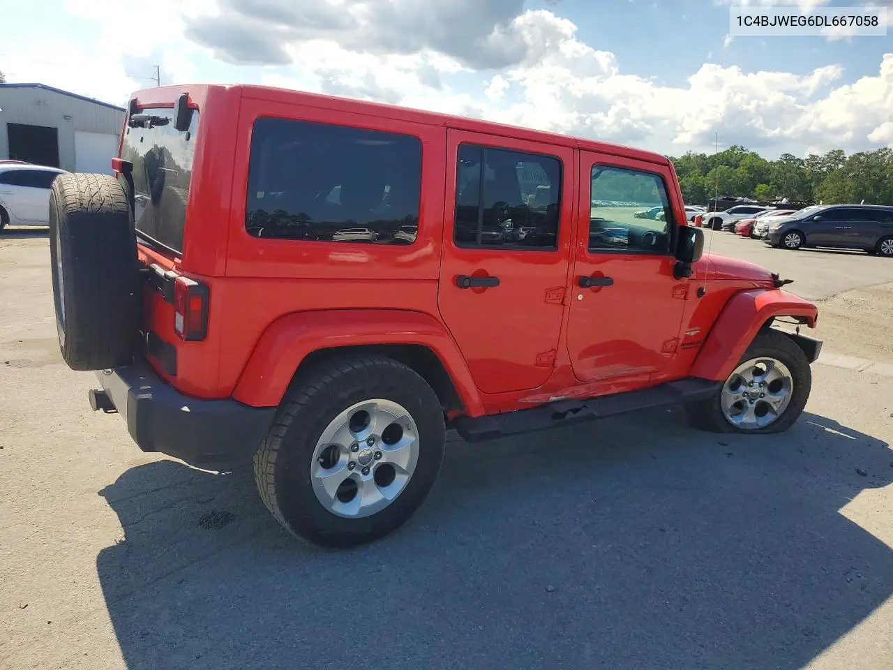 2013 Jeep Wrangler Unlimited Sahara VIN: 1C4BJWEG6DL667058 Lot: 57166136