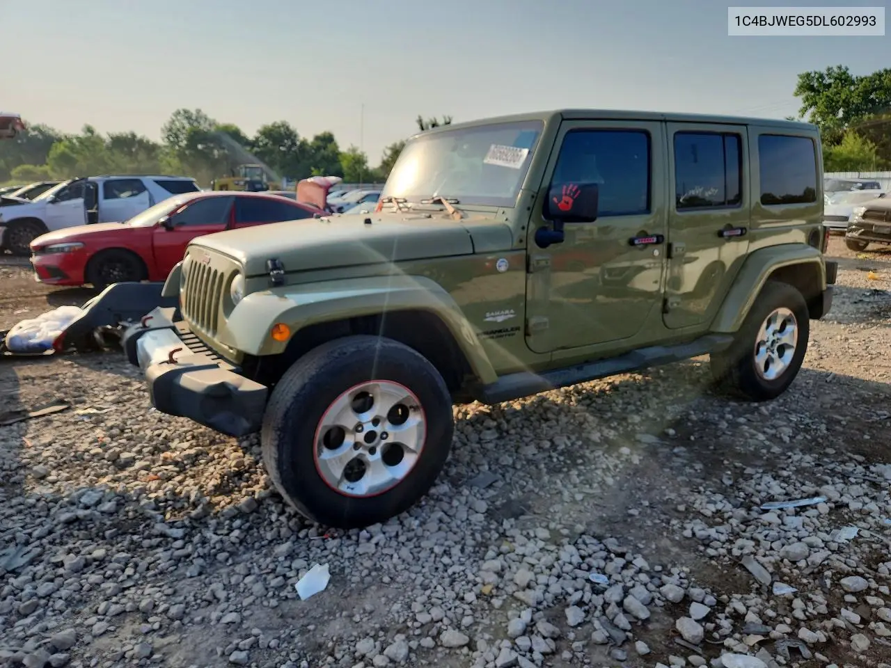 2013 Jeep Wrangler Unlimited Sahara VIN: 1C4BJWEG5DL602993 Lot: 60569286
