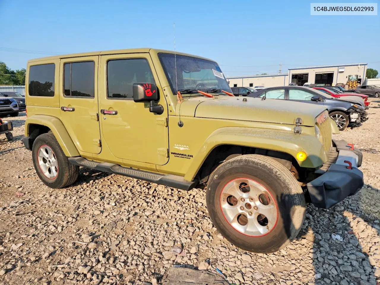 2013 Jeep Wrangler Unlimited Sahara VIN: 1C4BJWEG5DL602993 Lot: 60569286