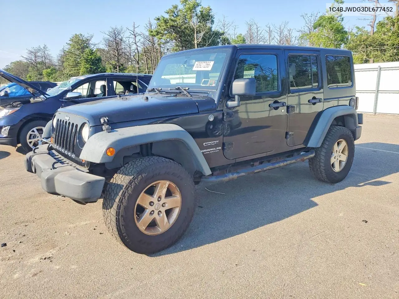2013 Jeep Wrangler Unlimited Sport VIN: 1C4BJWDG3DL677452 Lot: 60927266