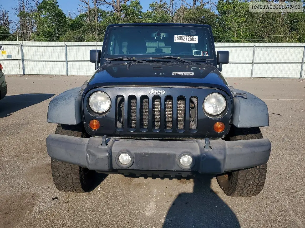 2013 Jeep Wrangler Unlimited Sport VIN: 1C4BJWDG3DL677452 Lot: 60927266