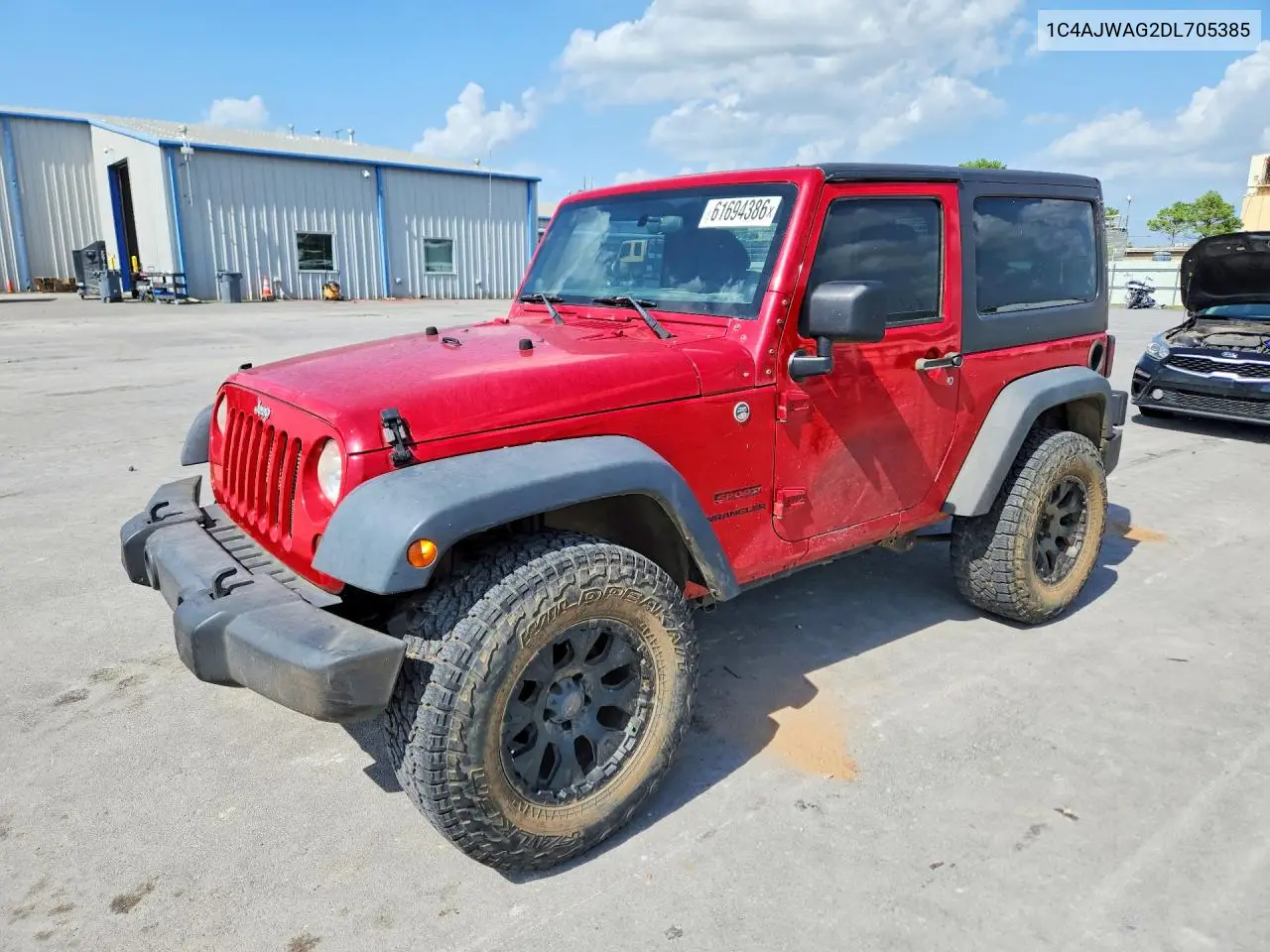 2013 Jeep Wrangler Sport VIN: 1C4AJWAG2DL705385 Lot: 61694386