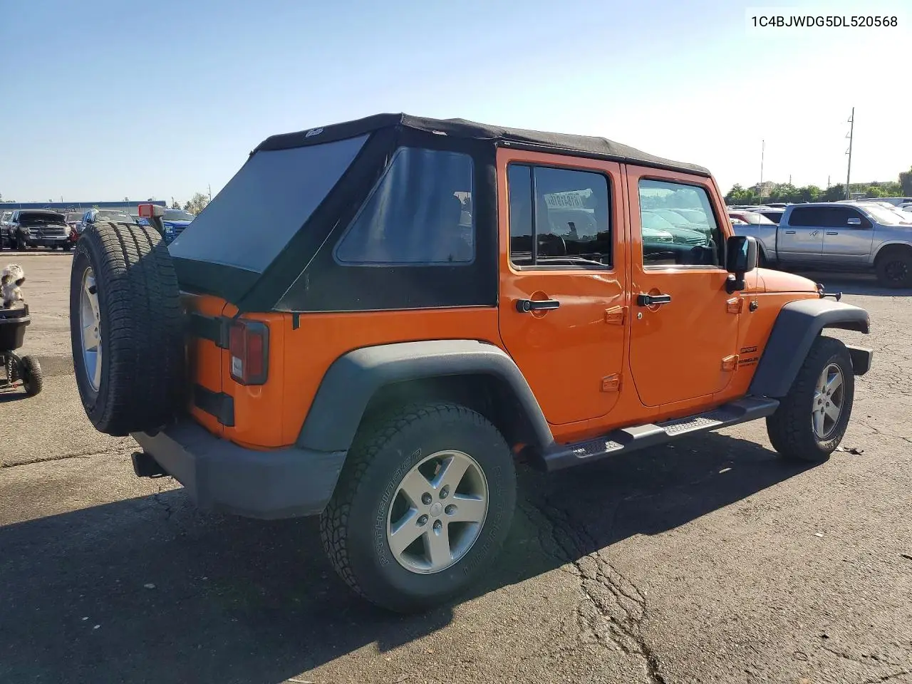 2013 Jeep Wrangler Unlimited Sport VIN: 1C4BJWDG5DL520568 Lot: 61841916