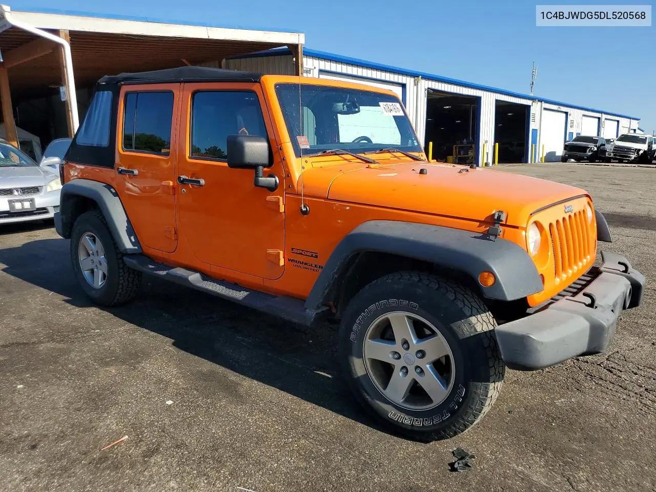 2013 Jeep Wrangler Unlimited Sport VIN: 1C4BJWDG5DL520568 Lot: 61841916