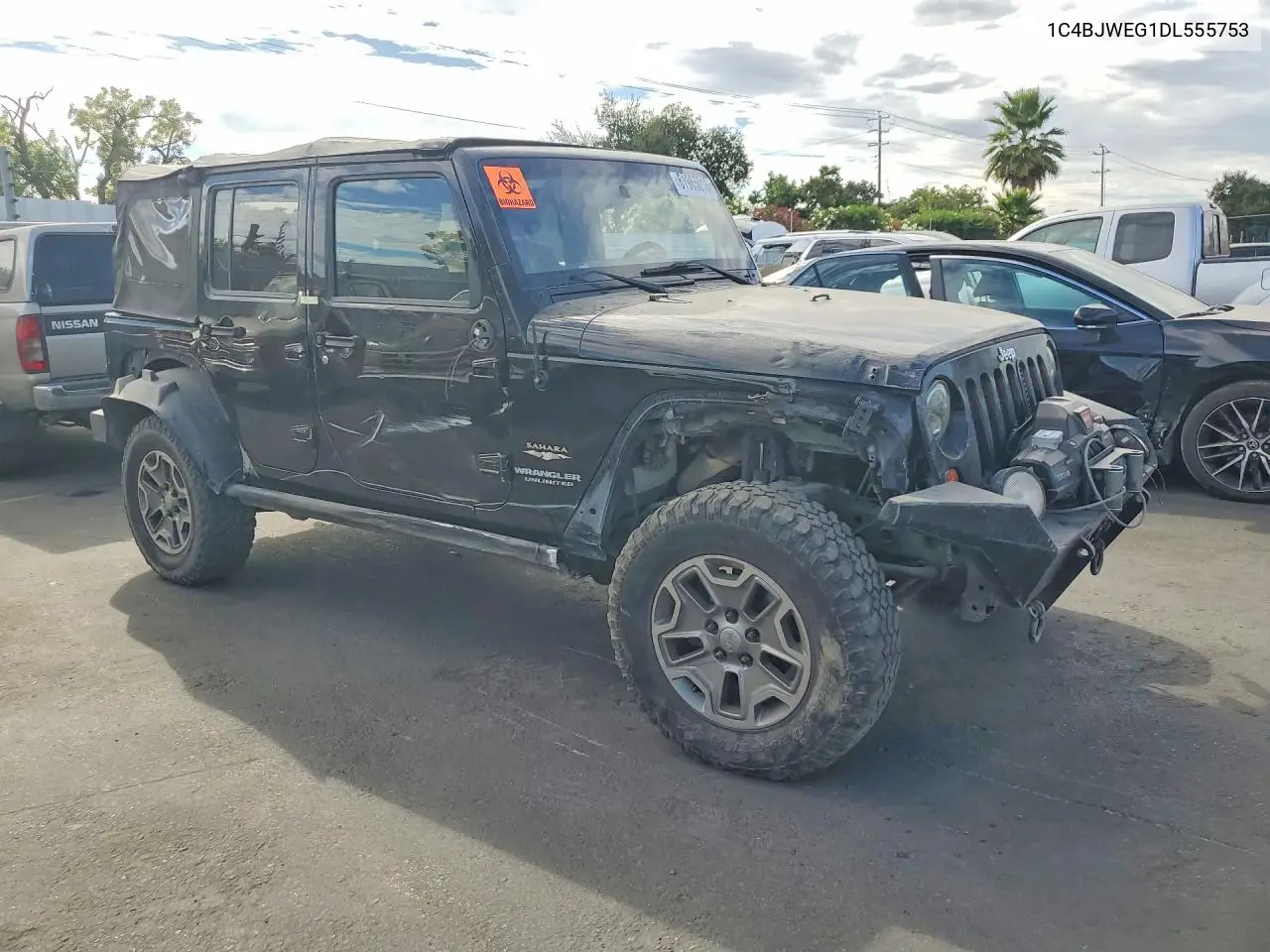 2013 Jeep Wrangler Unlimited Sahara VIN: 1C4BJWEG1DL555753 Lot: 61965016