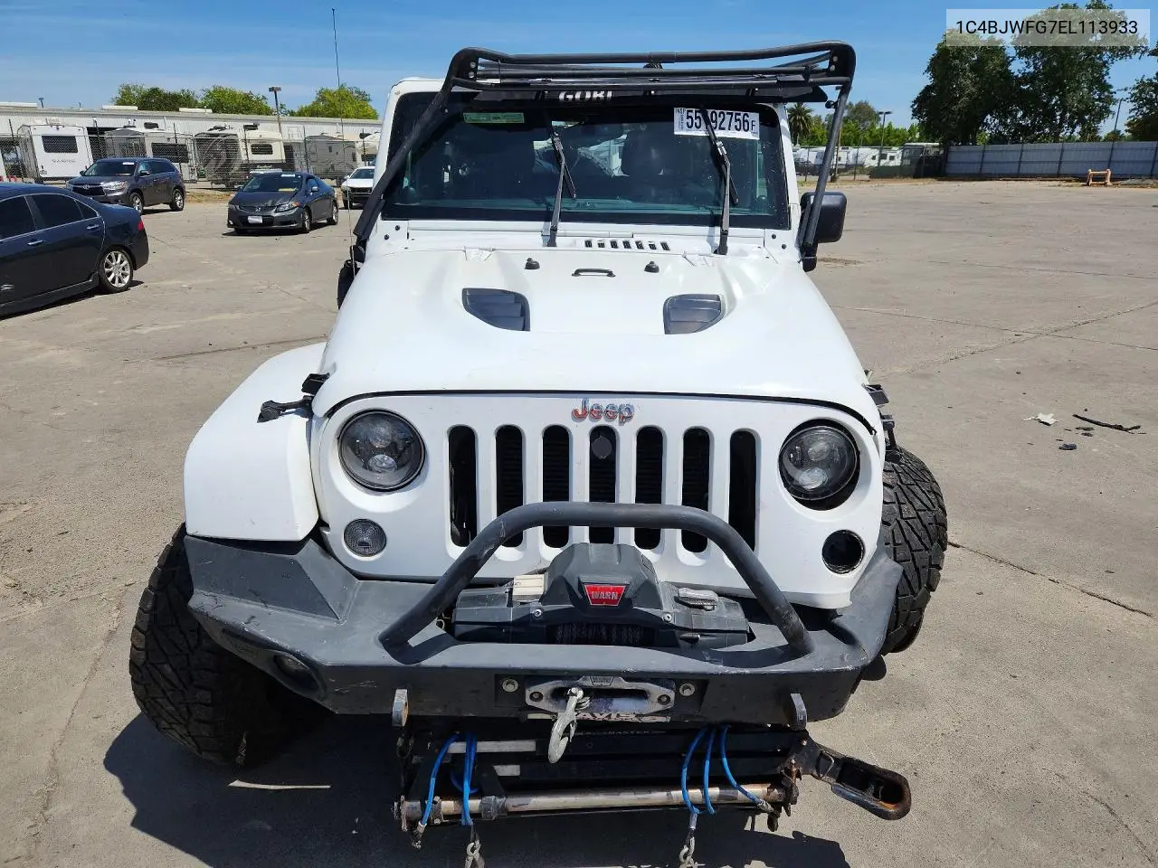 2014 Jeep Wrangler Unlimited Rubicon VIN: 1C4BJWFG7EL113933 Lot: 55192756